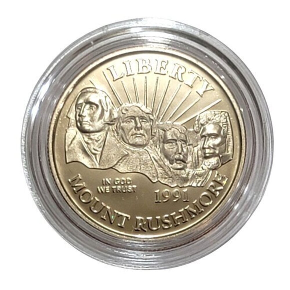1991-S Mount Rushmore Golden Anniversary Half Dollar